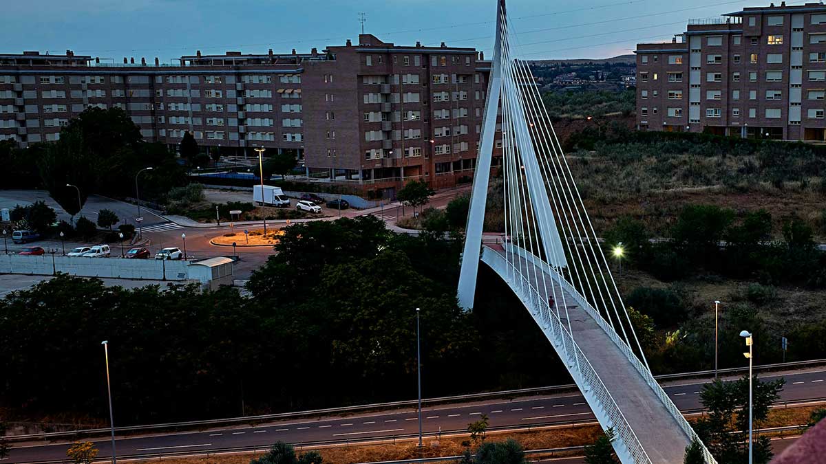 Bloques de pisos en Madrid.