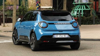 Parte trasera del nuevo MICRA, con un diseño atrevido para su primer eléctrico.