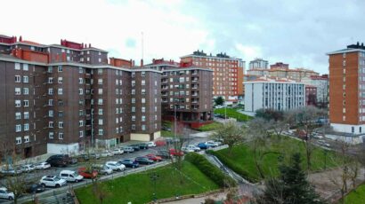 Edificios con viviendas, muchas de ellas en alquiler.