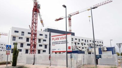Viviendas en construcción en Madrid.