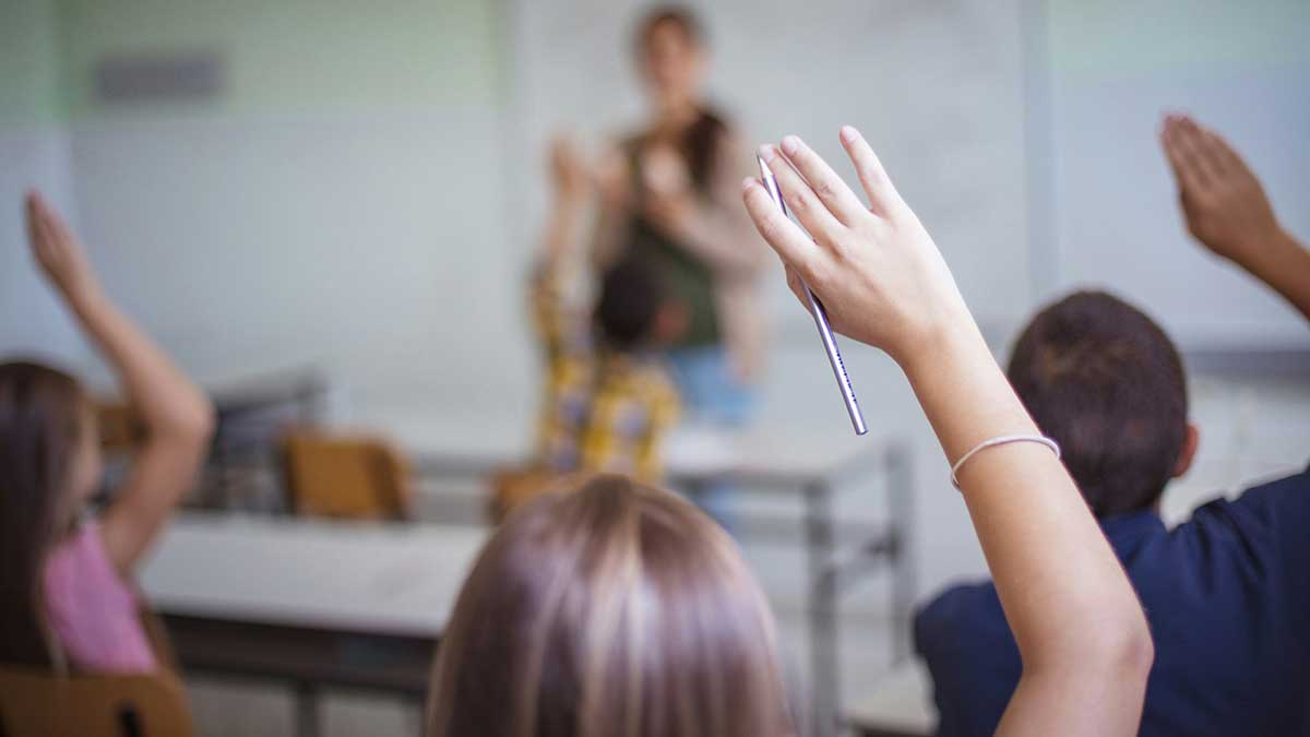 Una clase en un colegio.