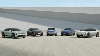 Parte de los modelos de la gama KIA en vehículo eléctrico.