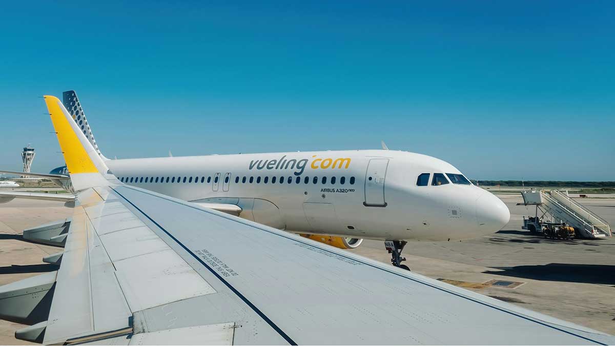 Un avión de Vueling.