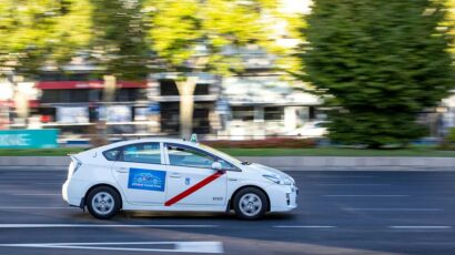 Un taxi por Madrid.