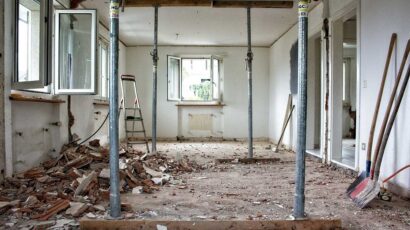 Reforma en un piso para dividirlo en mini apartamentos por habitaciones.